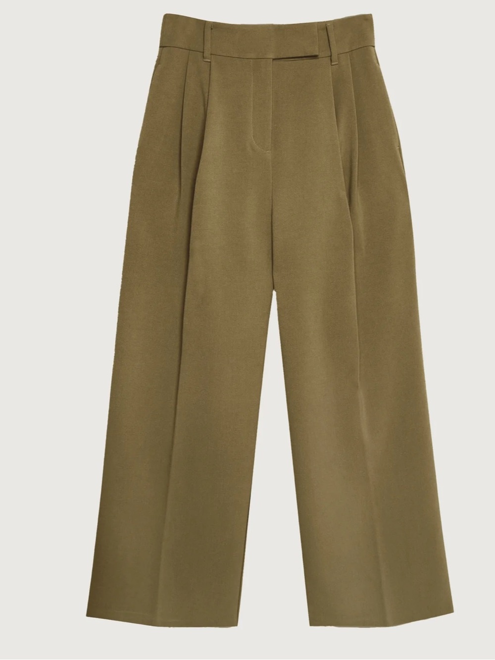 Oak + Fort Coffee Liqueur High-Rise Straight-Leg Trousers Pants office Size 6